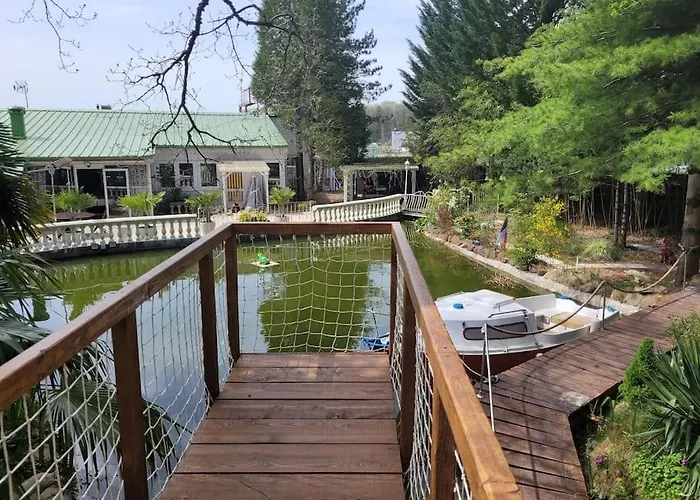 Bateau Sur Terre Pres Du Bassin 船屋